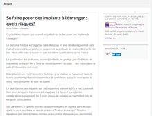 Tablet Screenshot of implants-dentaires.eu